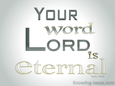 Psalm 119:89 Your Word Lord Is Eternal (sage)